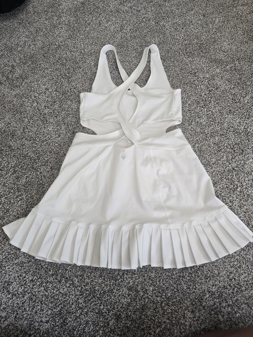 Fp Movement Free People Back It Up Pleated Pull On Skortskie White Size Small - Picture 3 of 6
